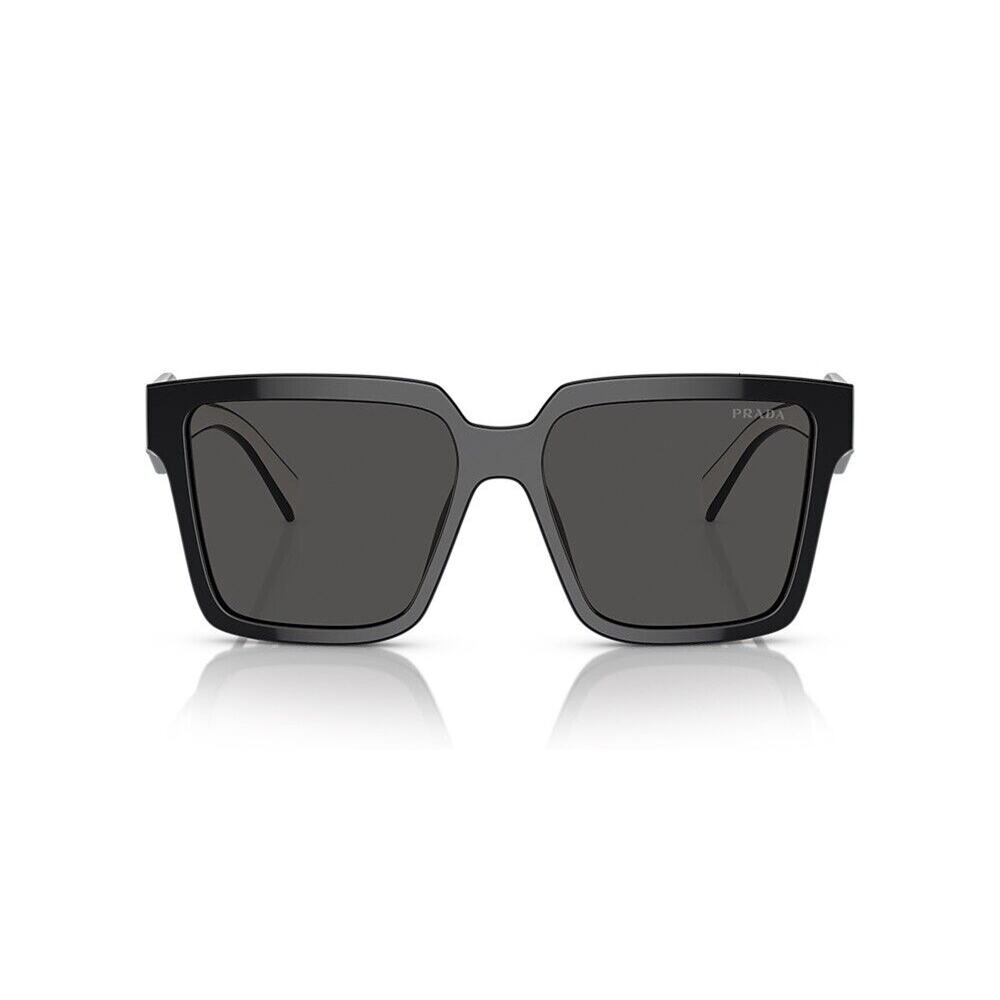 PRADA PR 24ZS 1AB5SO Black White Grey Lens Women Square Sunglasses AUTHENTIC - Picture 4 of 8